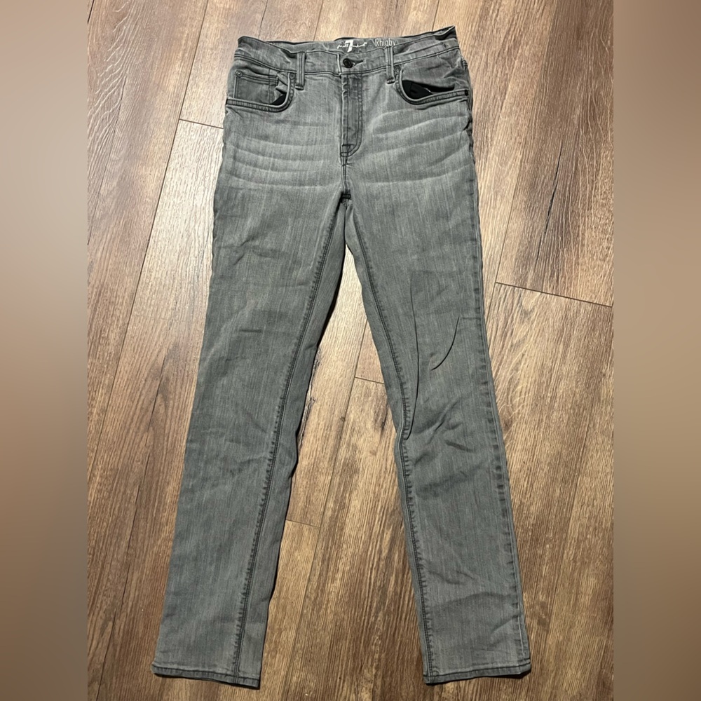 7 For All Mankind Rhigby 28x28 Gray Denim
